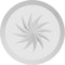 Ekena Millwork Standard Grayson Spiral Rosette With Beveled Edge, 3"W x 3"H x 1/2"P ROSP030X030X050GRY13 - alternate 3